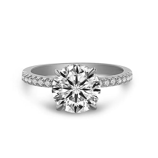 Hidden Halo 1.50 Carat Diamond Crystalline Ring - Anna Zuckerman