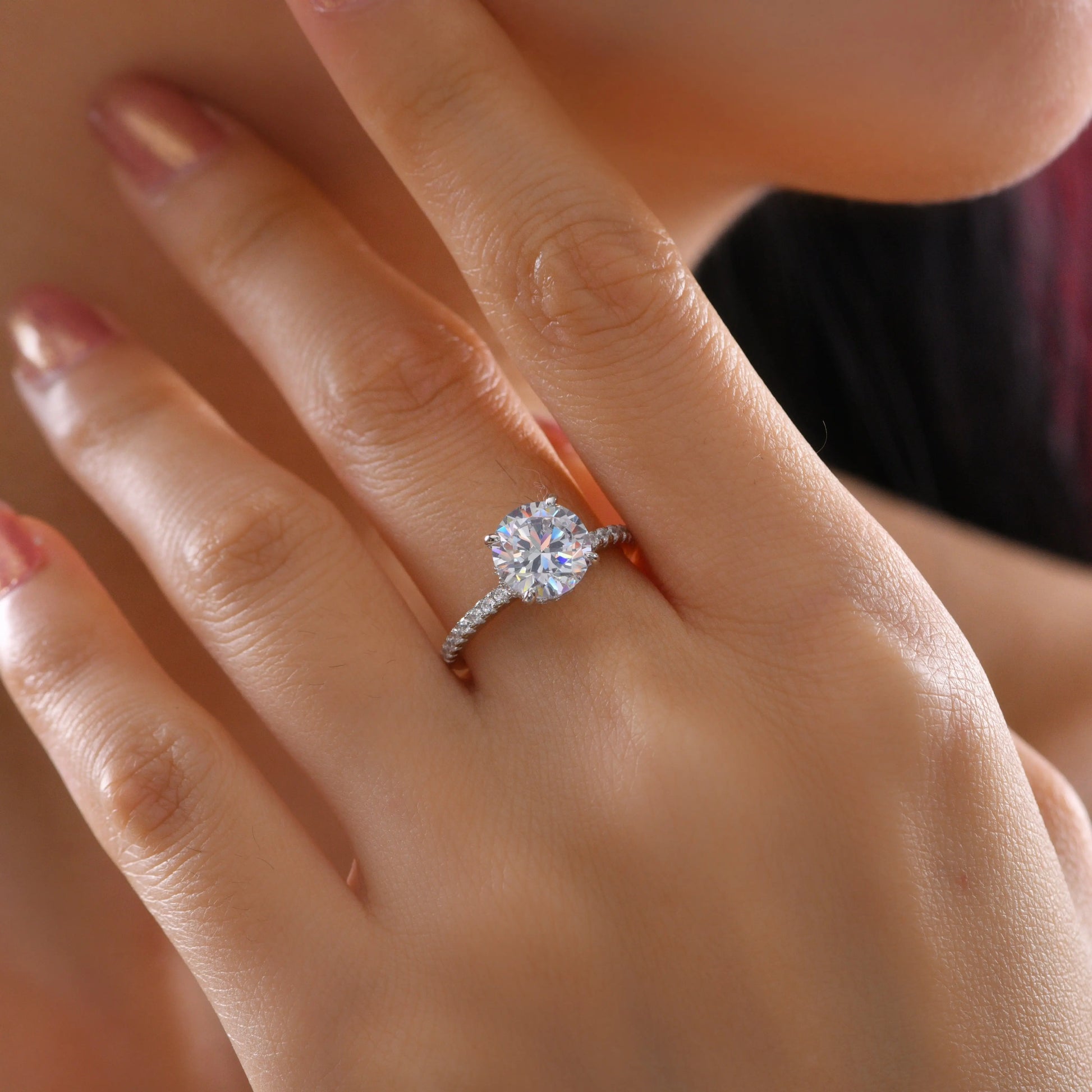 Hidden Halo 1.50 Carat Diamond Crystalline Ring - Anna Zuckerman