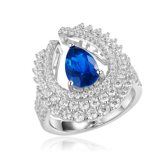 High Society Ring in Blue Sapphire Anna Zuckerman