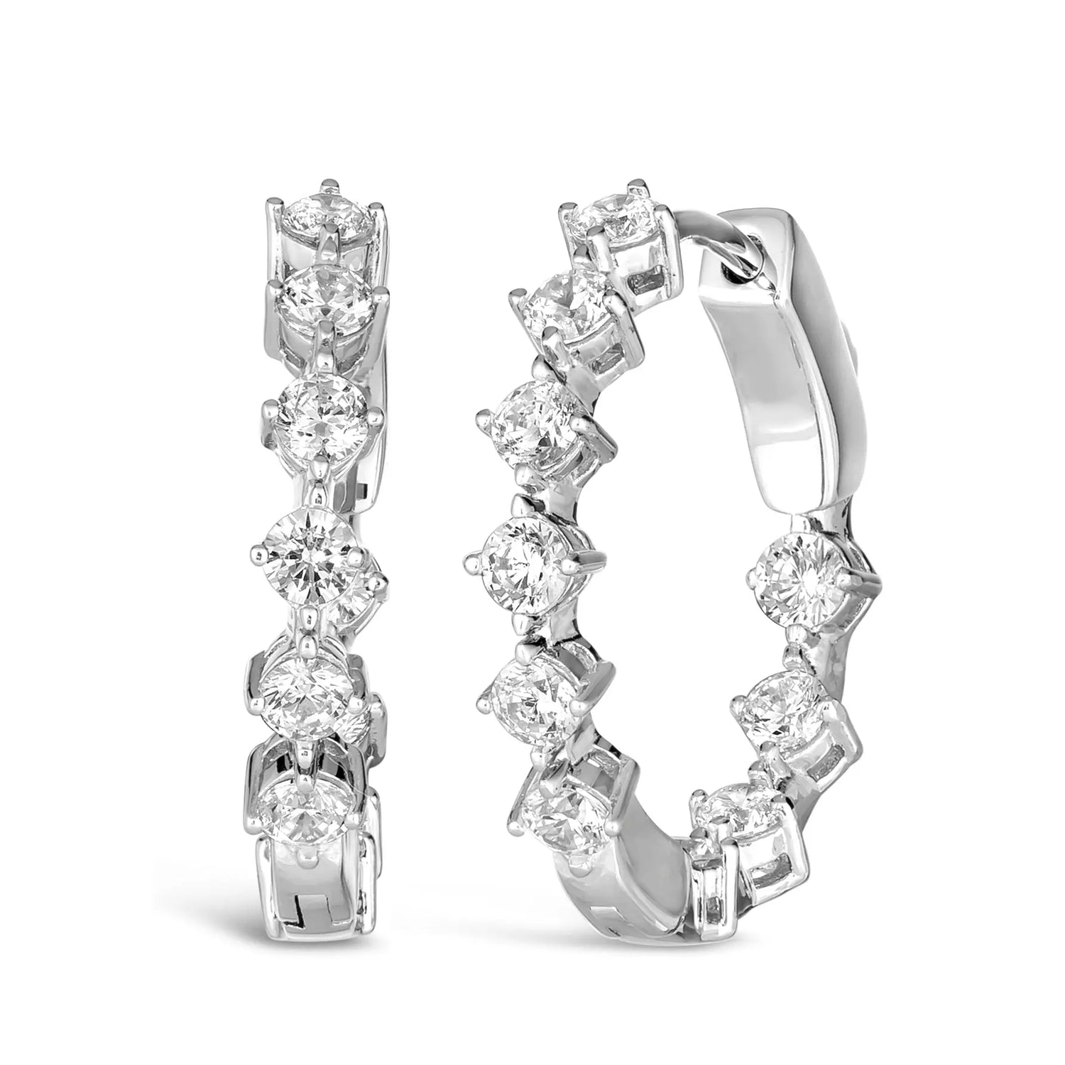 Hoops For Days 3.50 Carat Size Anna Zuckerman Retail