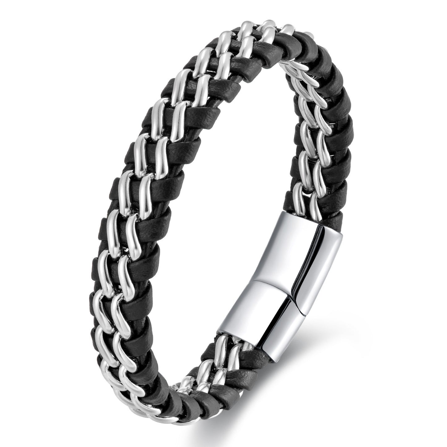 Rowen Braided Cuff in Mixed Metals