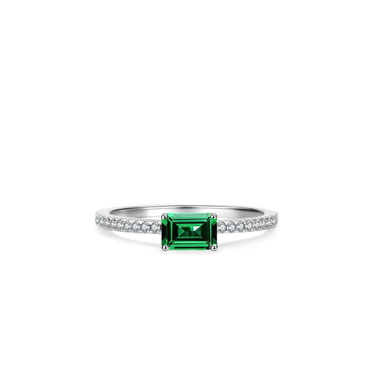 Petite Emerald Ring