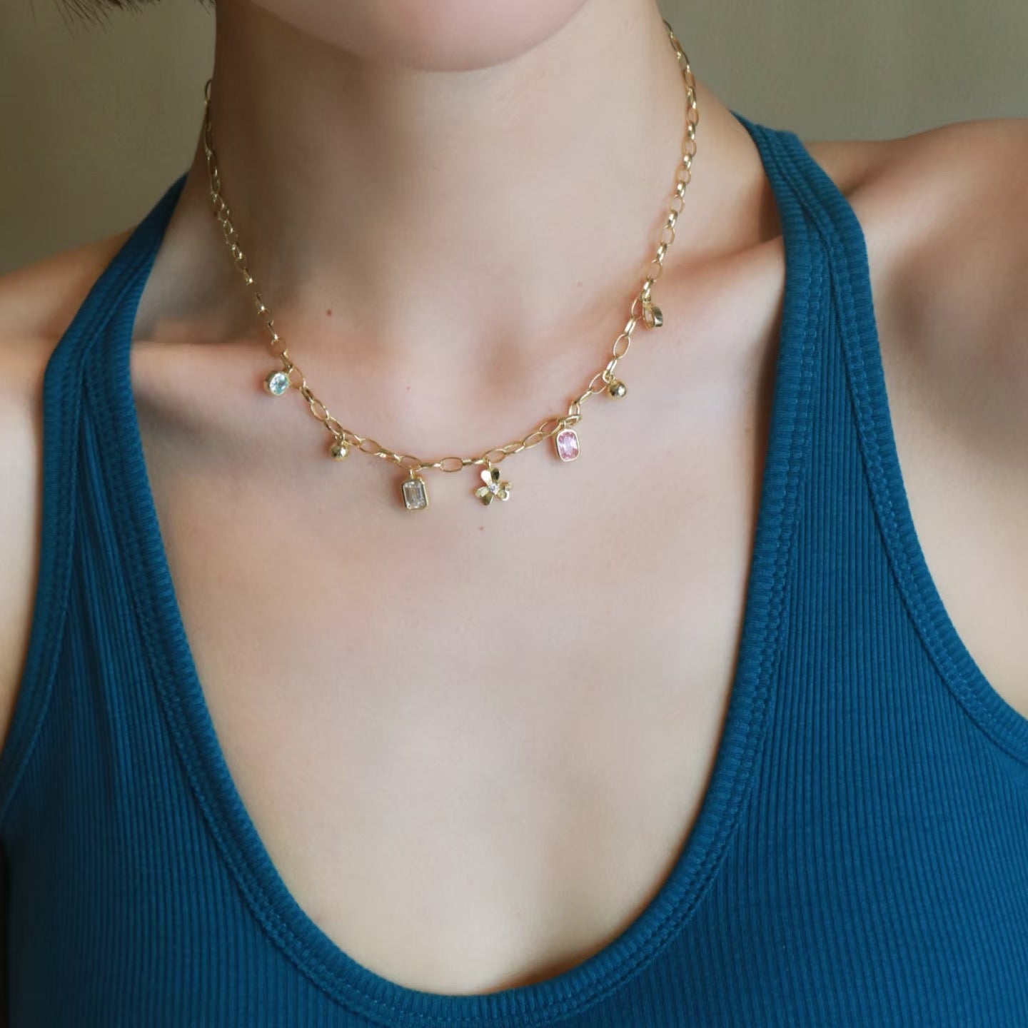 Valeria Rainbow Necklace Anna Zuckerman