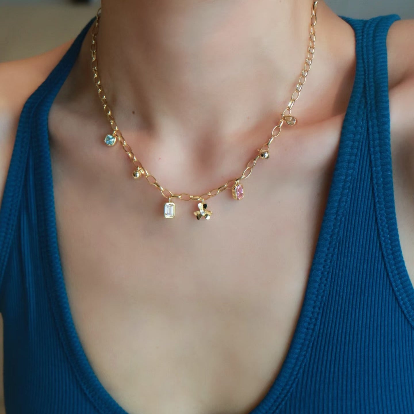 Valeria Rainbow Necklace Anna Zuckerman