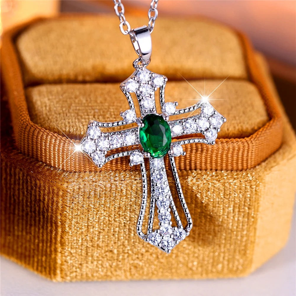 Eternal Life Cross Necklace