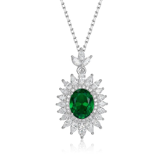 Imperial Emerald Crown Necklace Anna Zuckerman