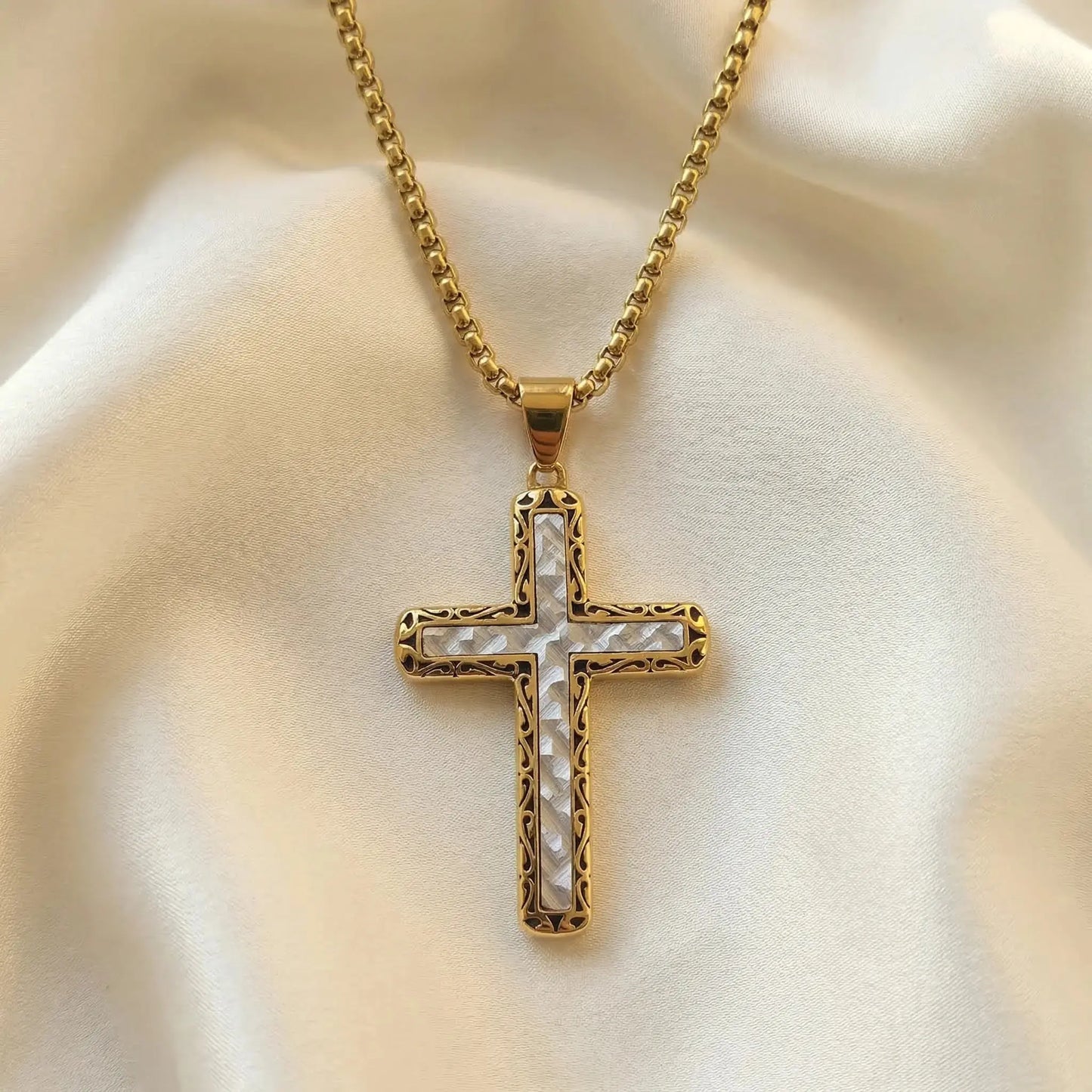 Imperial Grace Cross Necklace Anna Zuckerman