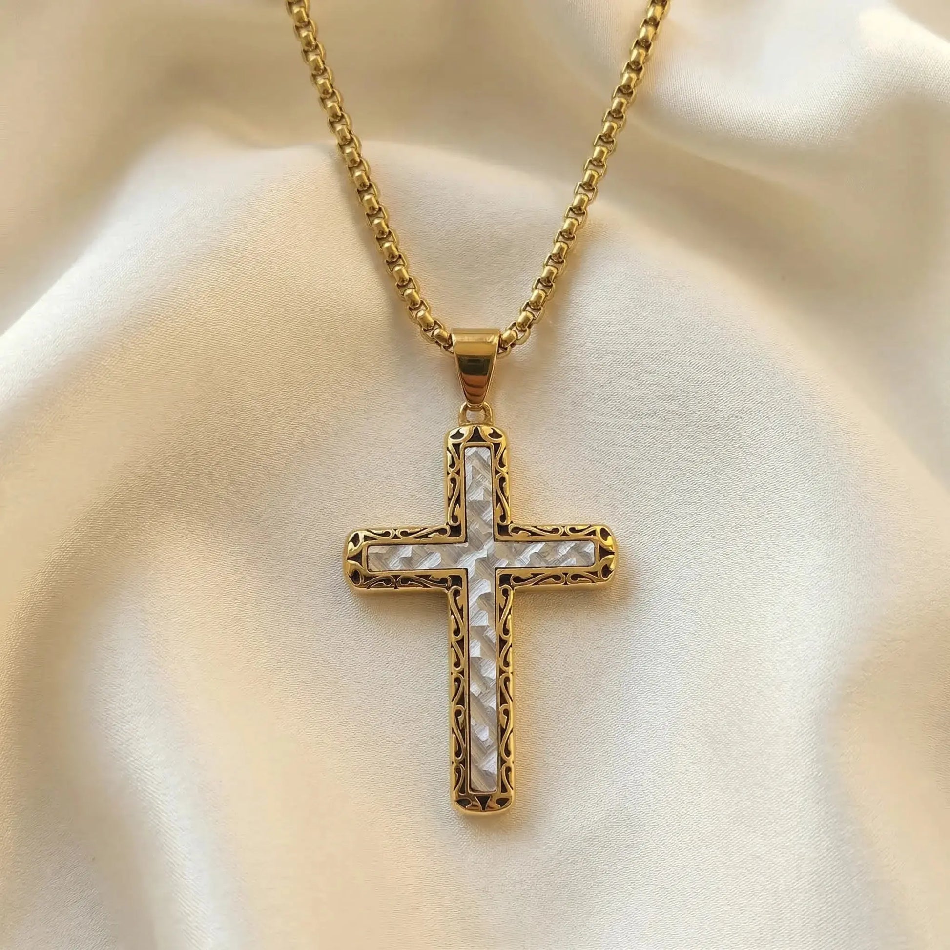 Imperial Grace Cross Necklace Anna Zuckerman