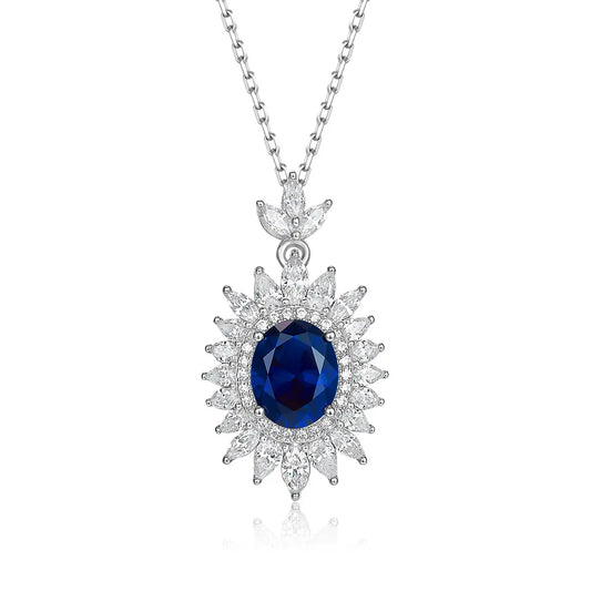 Imperial Sapphire Crown Necklace Anna Zuckerman