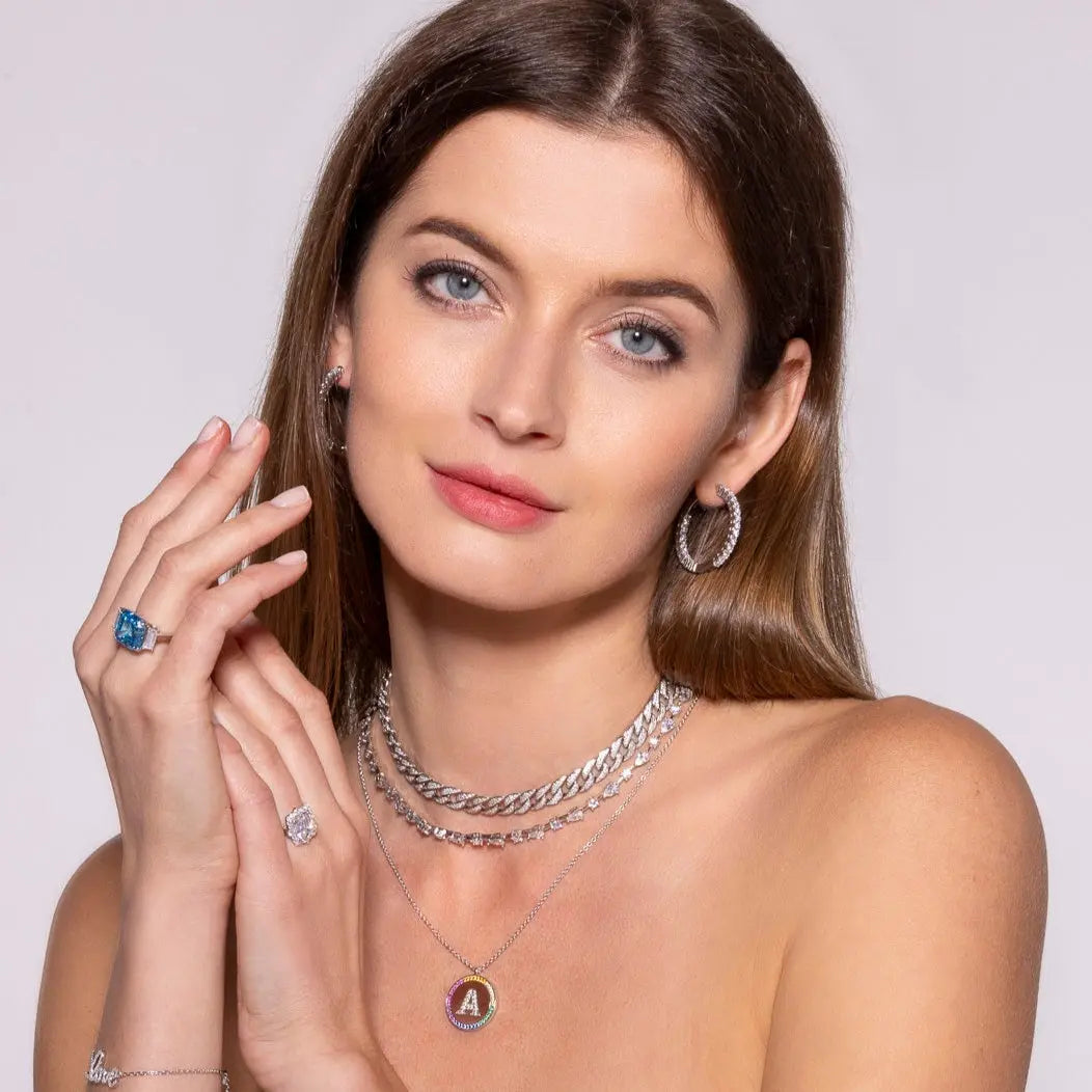 Inside Out 1.25ctw Diamond Crystalline Hoops - Anna Zuckerman