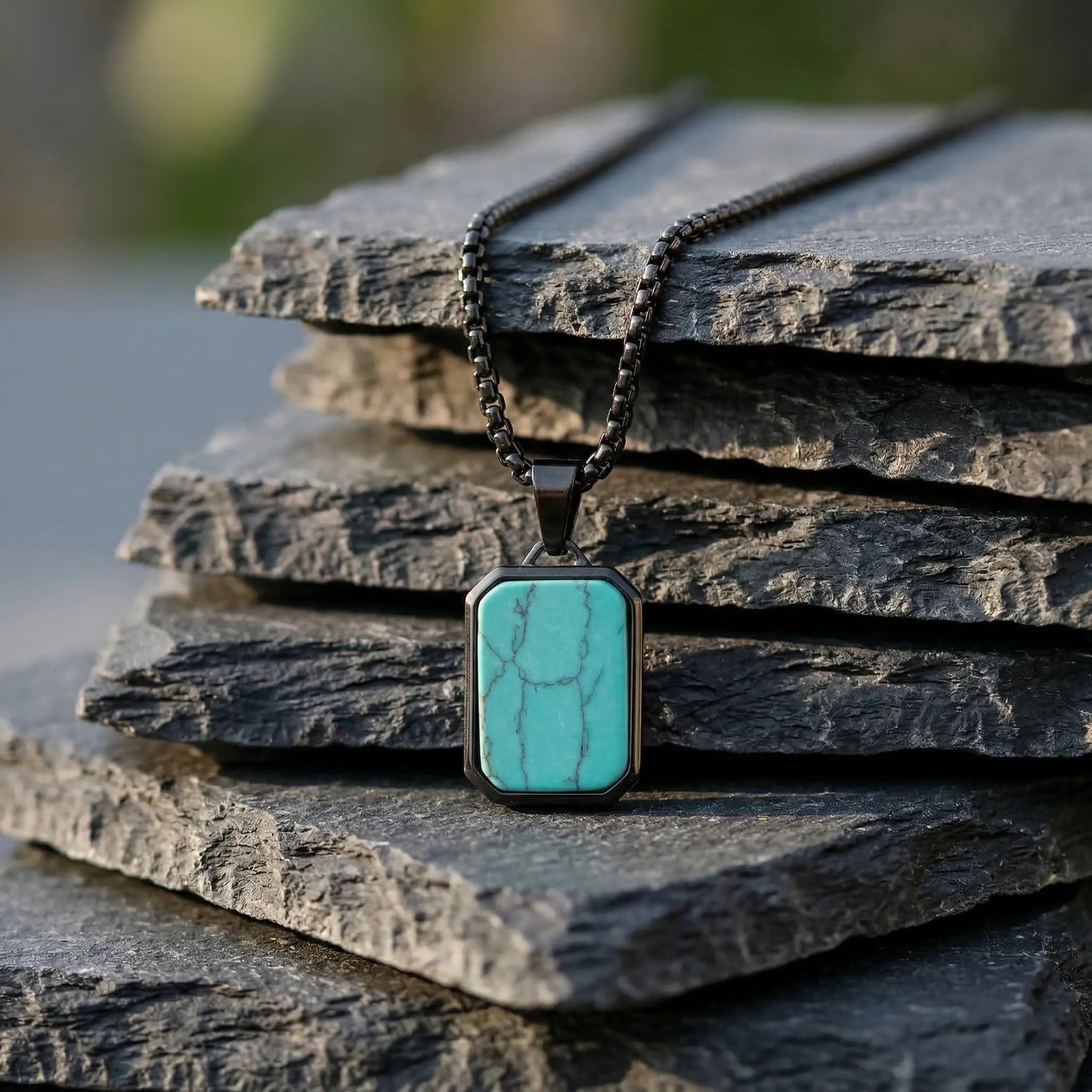 Jade Core Tag Necklace | Anna Zuckerman
