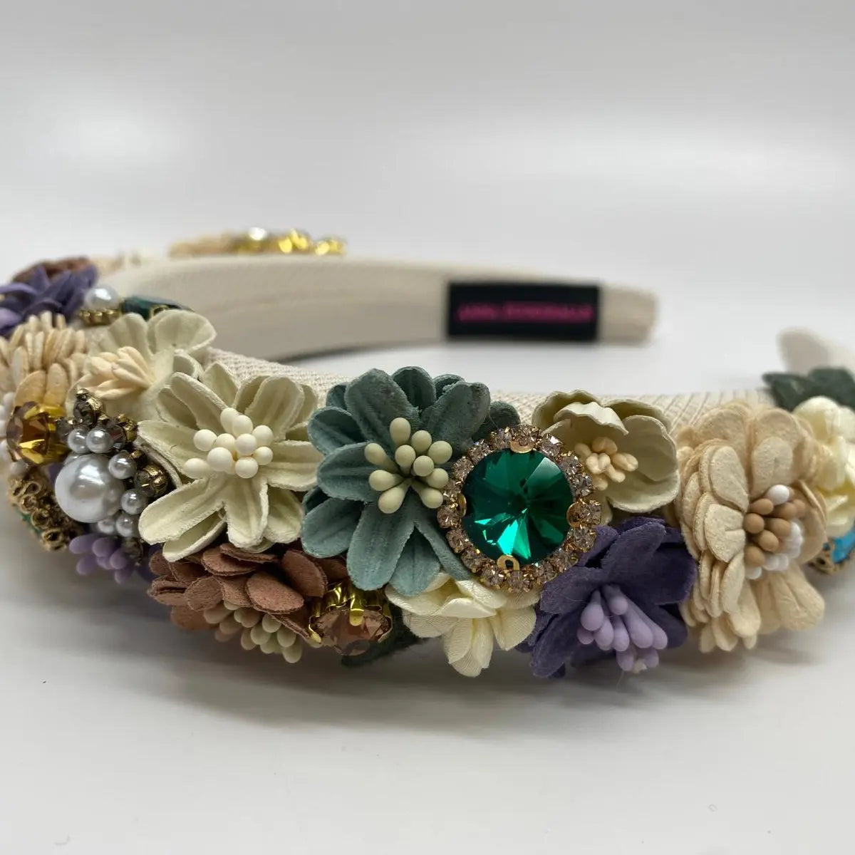 Jade Floral Headband Anna Zuckerman