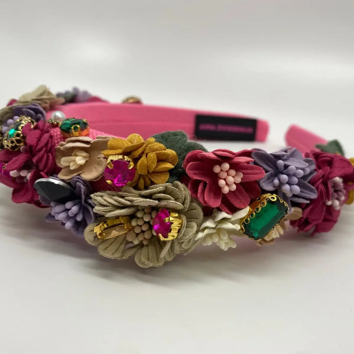 Jade Floral Headband Anna Zuckerman