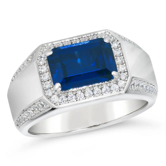 Jagger Gemstone Ring in Blue Sapphire Anna Zuckerman
