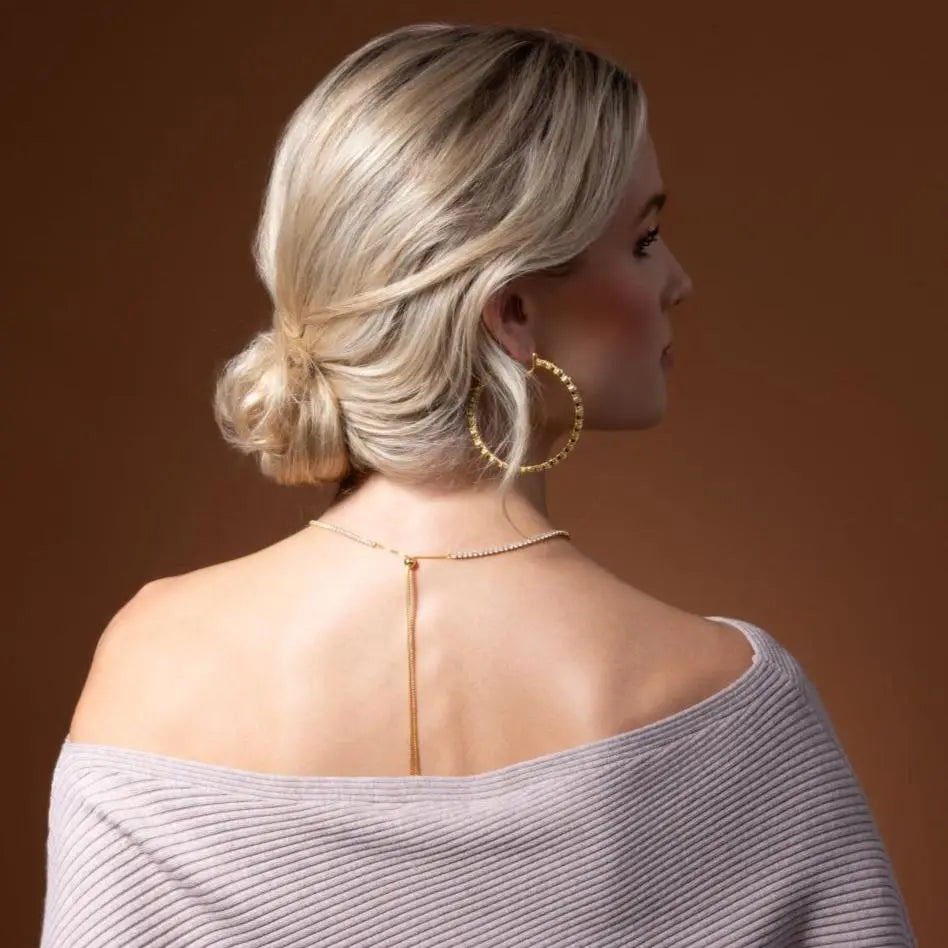 Jennifer XL Inside Out Hoops in Platinum - Anna Zuckerman