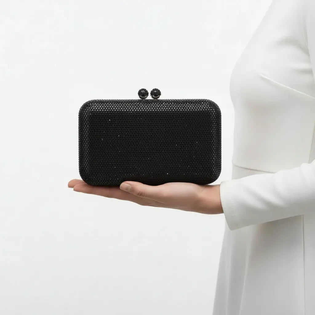 Joie de Vivre Clutch in Black Anna Zuckerman