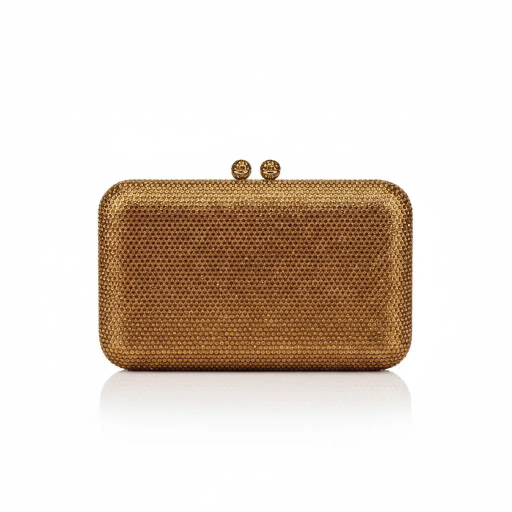 Joie de Vivre Clutch in Brown Anna Zuckerman