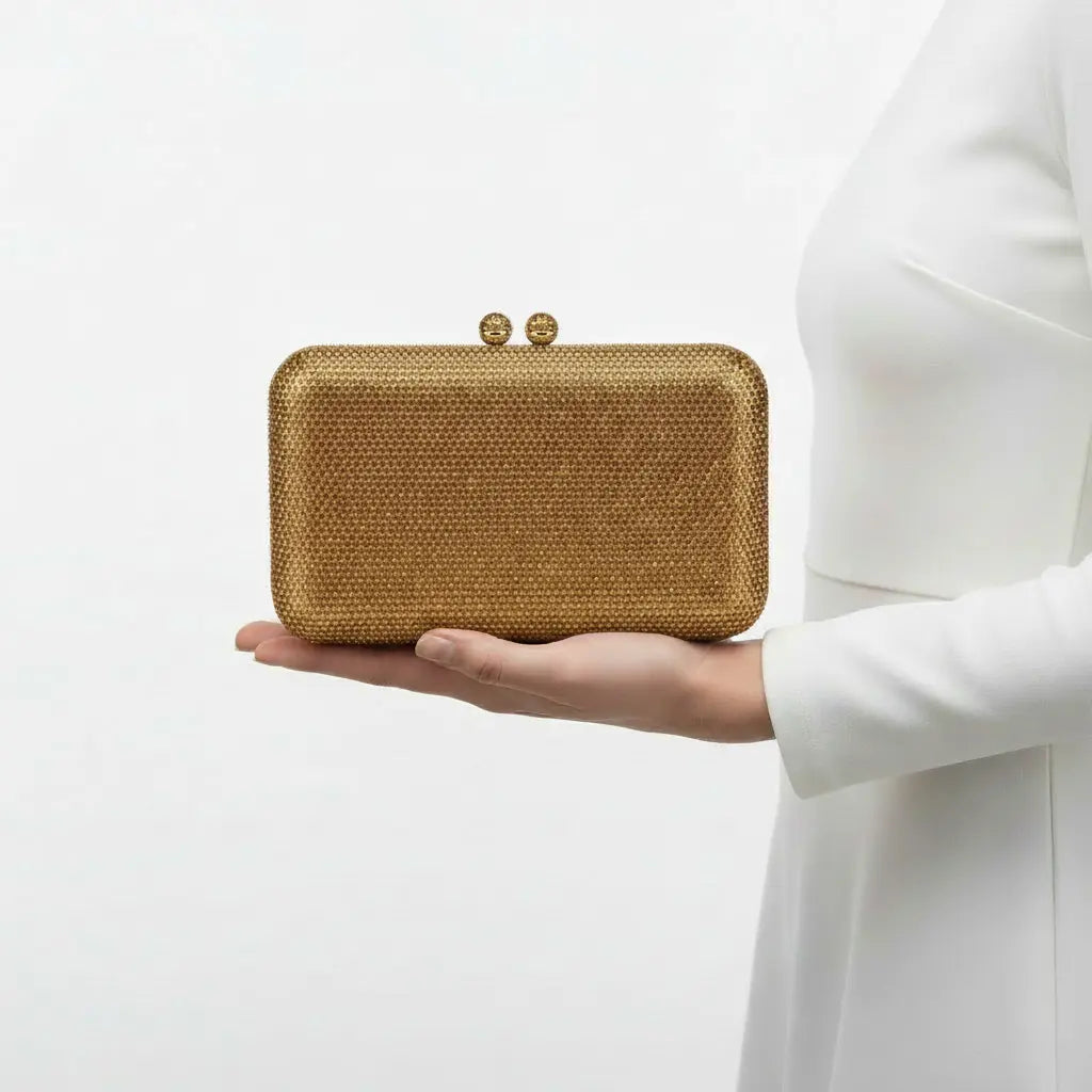 Joie de Vivre Clutch in Brown Anna Zuckerman
