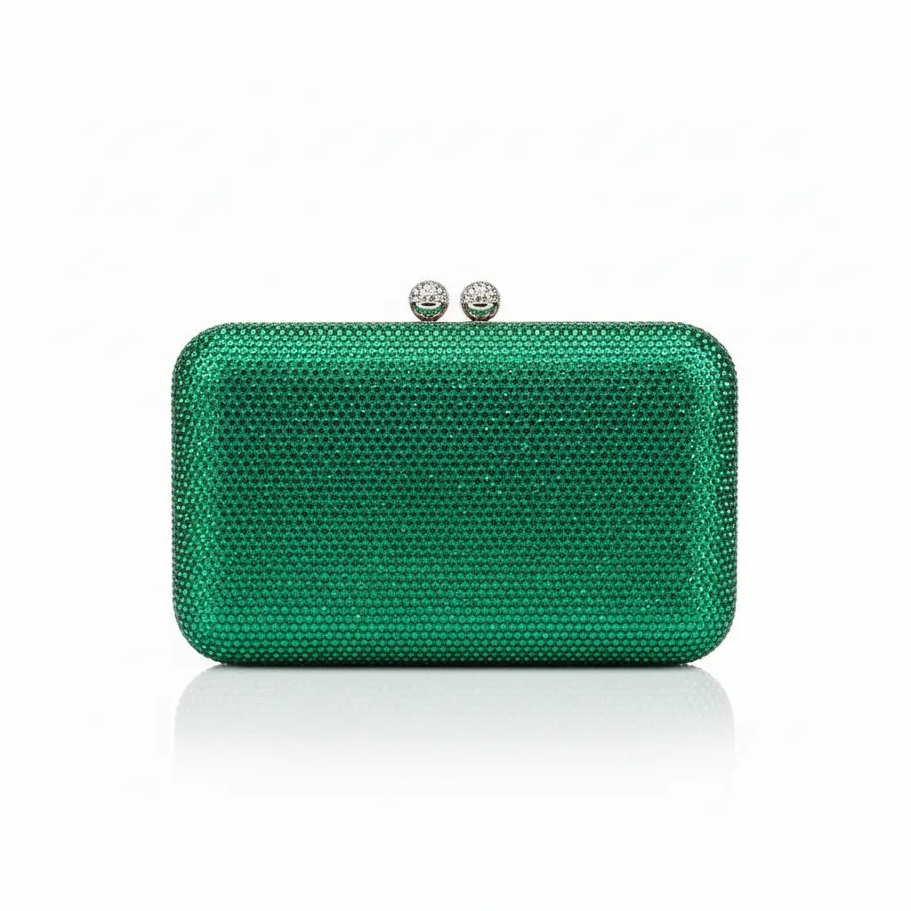 Joie de Vivre Clutch in Green Anna Zuckerman