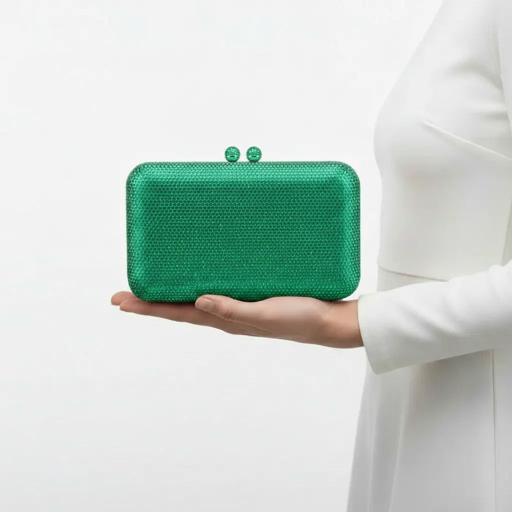 Joie de Vivre Clutch in Green Anna Zuckerman