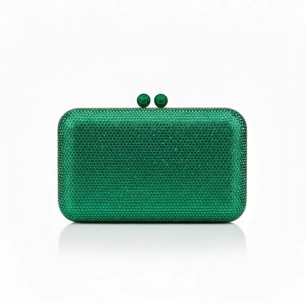 Joie de Vivre Clutch in Green Anna Zuckerman