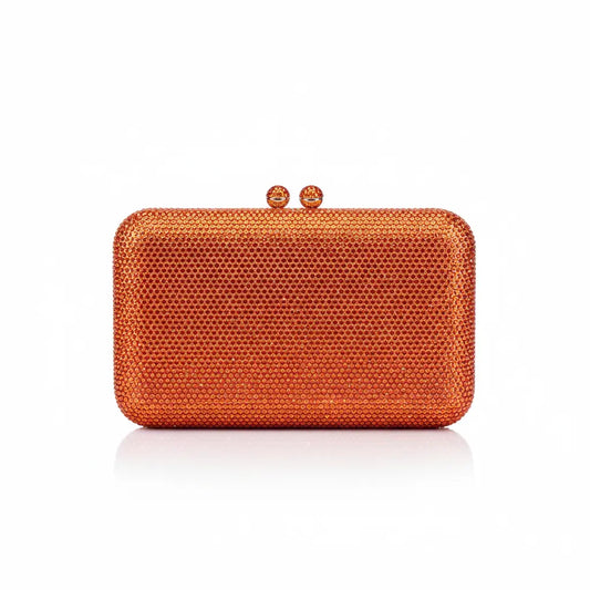 Joie de Vivre Clutch in Orange Anna Zuckerman