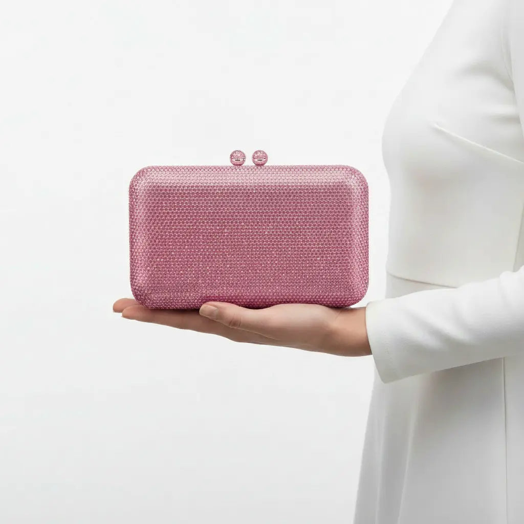 Joie de Vivre Clutch in Pink Anna Zuckerman
