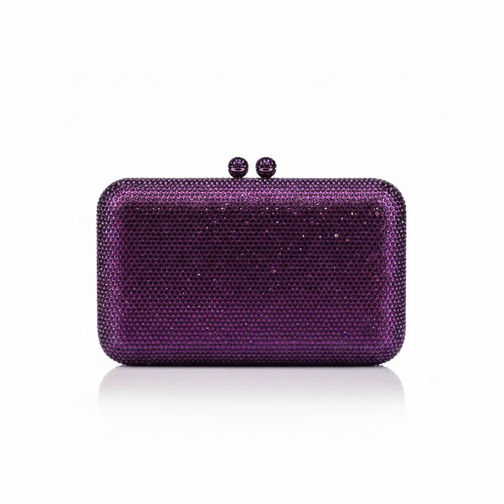 Joie de Vivre Clutch in Purple Anna Zuckerman