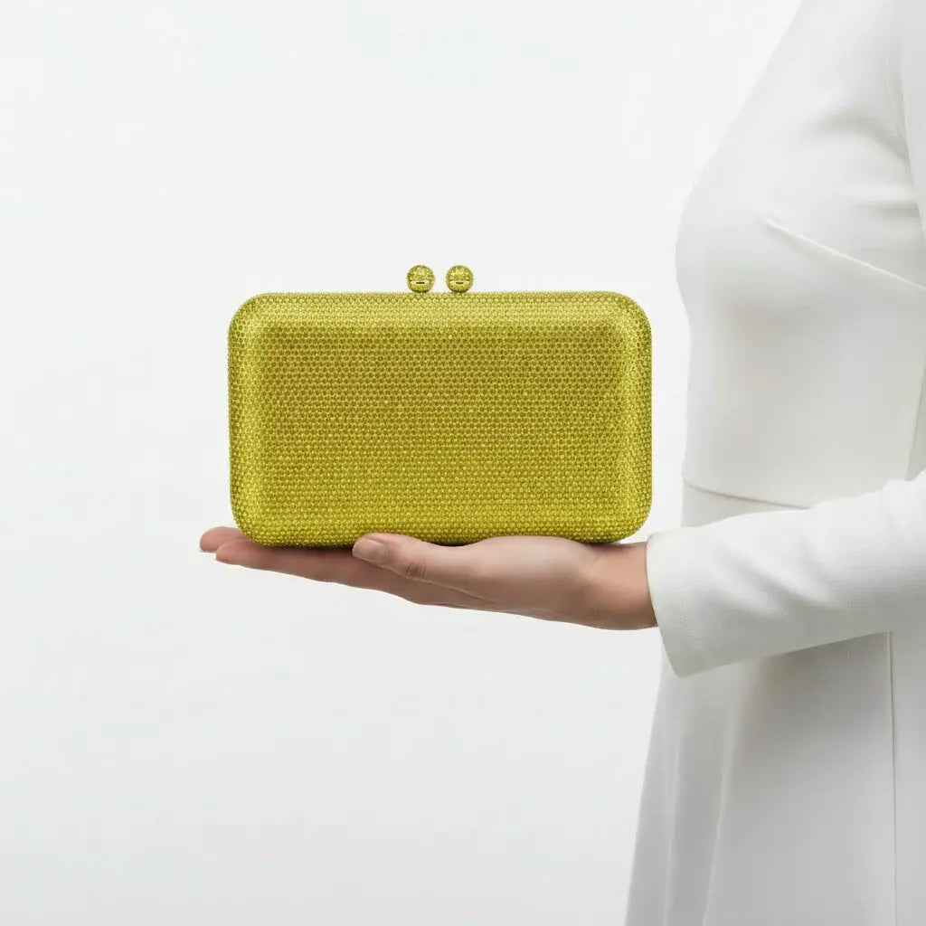 Joie de Vivre Clutch in Yellow Anna Zuckerman