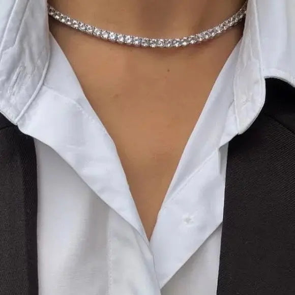 Just Like Diamond Choker in Yellow Gold Anna Zuckerman