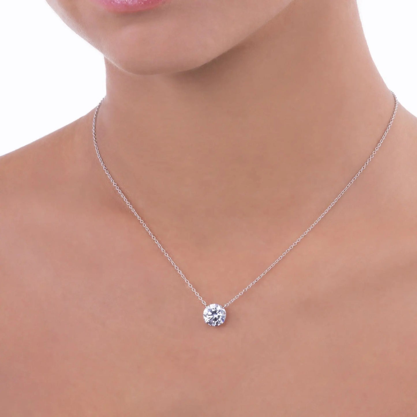 Just Like Diamond Only Better Necklace in 1 Carat - Anna Zuckerman