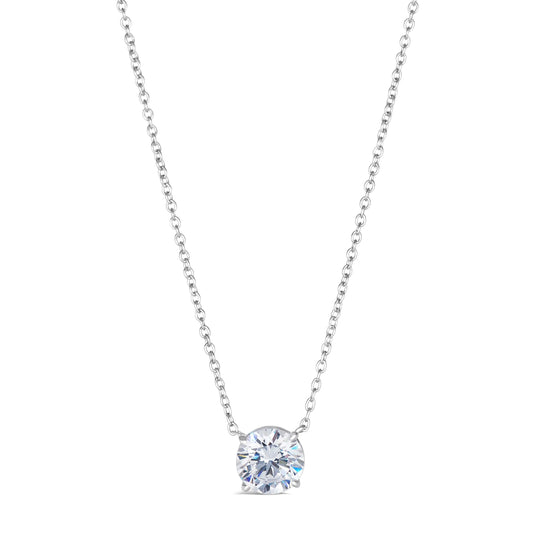 Just Like Diamond Only Better Necklace in 2 Carat Anna Zuckerman
