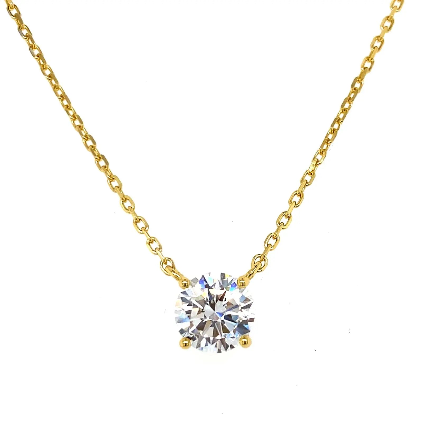Just Like Diamond Only Better Necklace in 2 Carat Anna Zuckerman