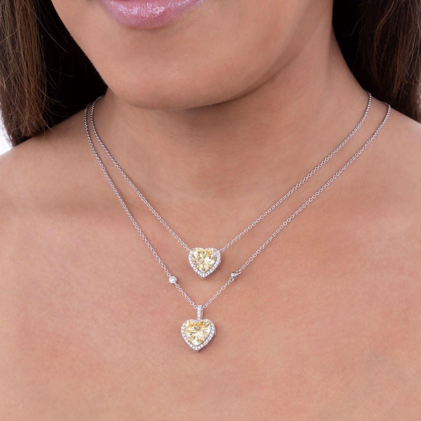 3 Carat Heart Shaped Necklace