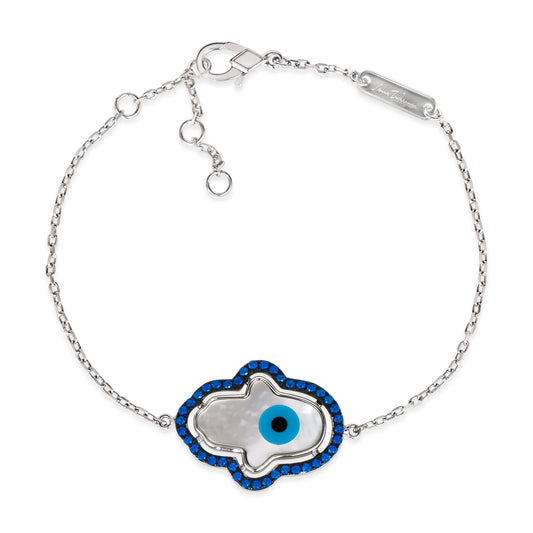 Blue Sapphire Hamsa Bracelet