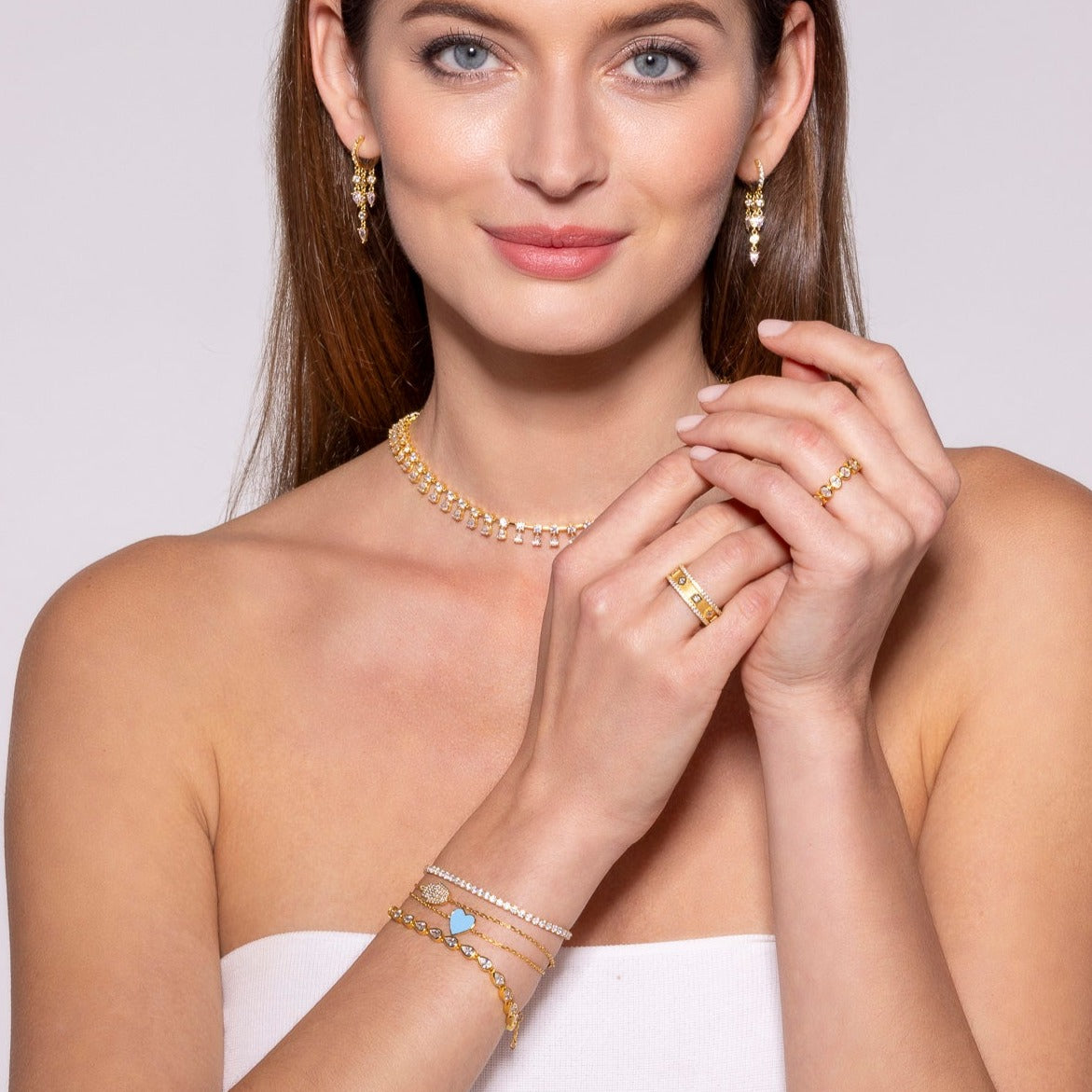 Byzantine Diamond Crystalline Band
