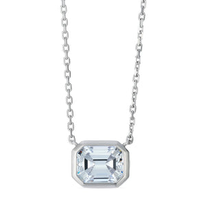 Kelly 5 Carat Diamond Crystalline Necklace in Platinum Anna Zuckerman