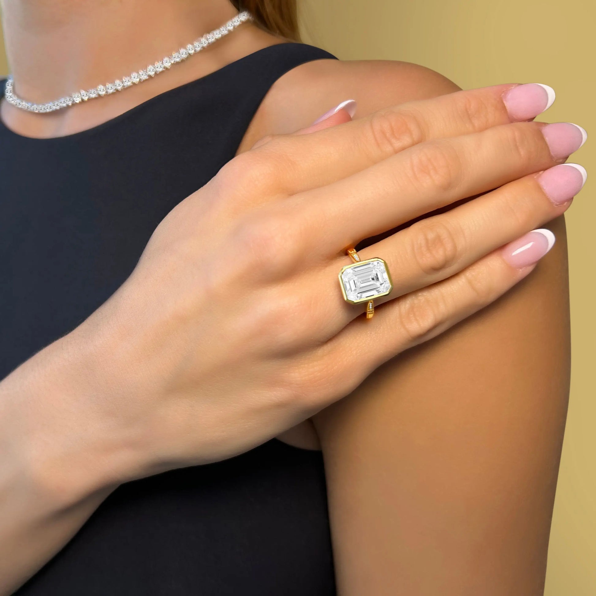 Kelly 5 Carat Skinny Ring Anna Zuckerman