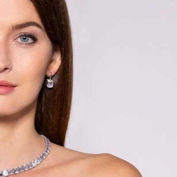 Kelly Diamond Crystalline Drops In Platinum Anna Zuckerman