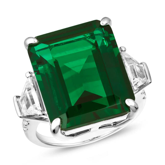 Kingsley 25 Carat Emerald Ring - Anna Zuckerman