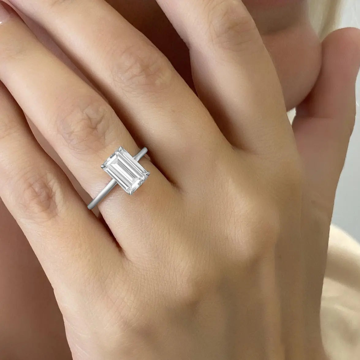 La Belle 3 Carat Solitaire Ring Anna Zuckerman