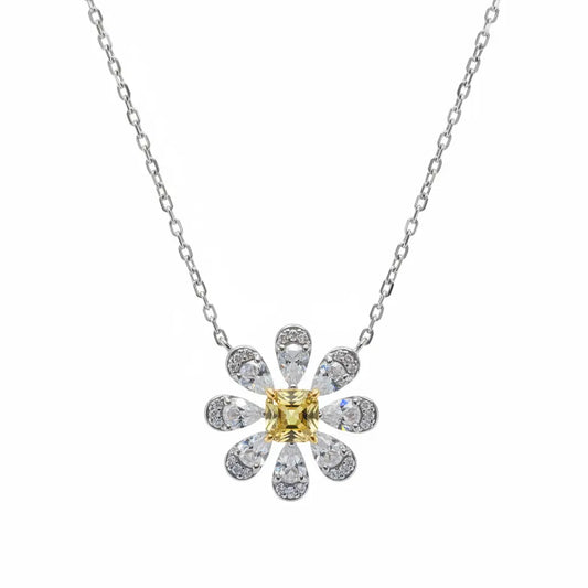 La Marguerite Necklace In Yellow Anna Zuckerman