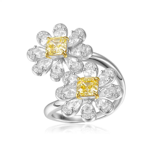 La Marguerite Ring In Yellow Anna Zuckerman