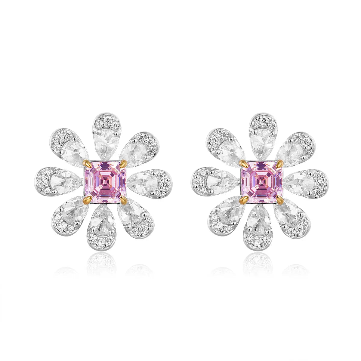 La Marguerite Studs In Pink Anna Zuckerman