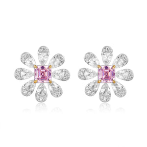 La Marguerite Studs In Pink Anna Zuckerman