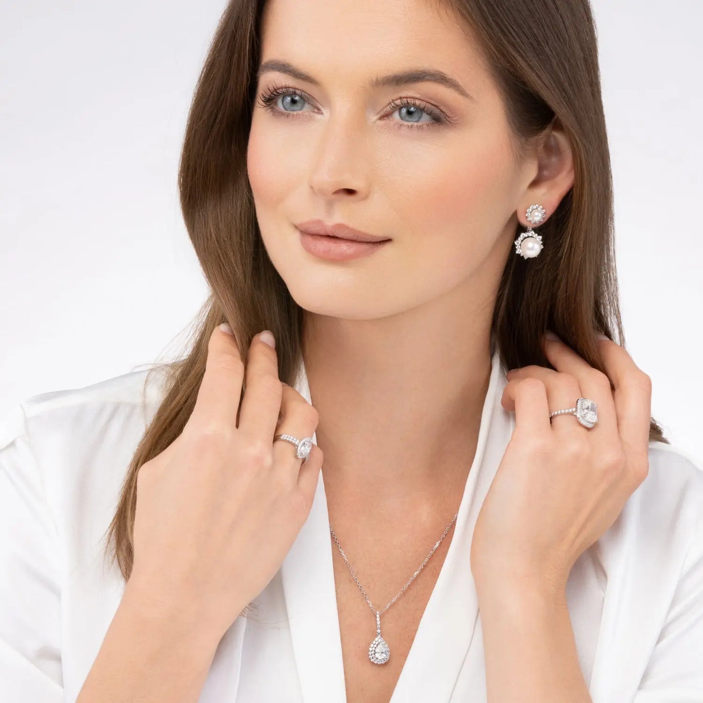 La Perla Earrings and Jacket - Anna Zuckerman
