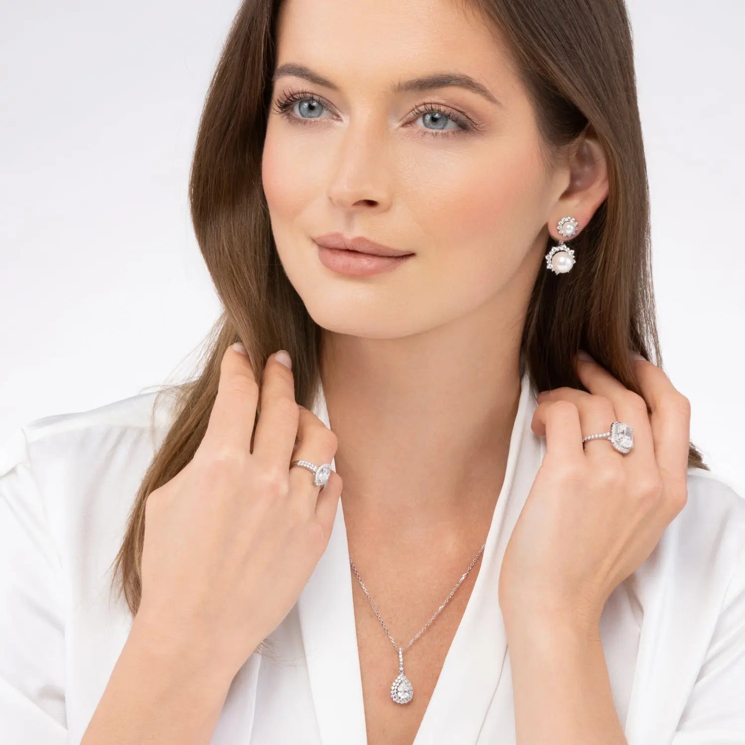 La Perla Earrings and Jacket - Anna Zuckerman