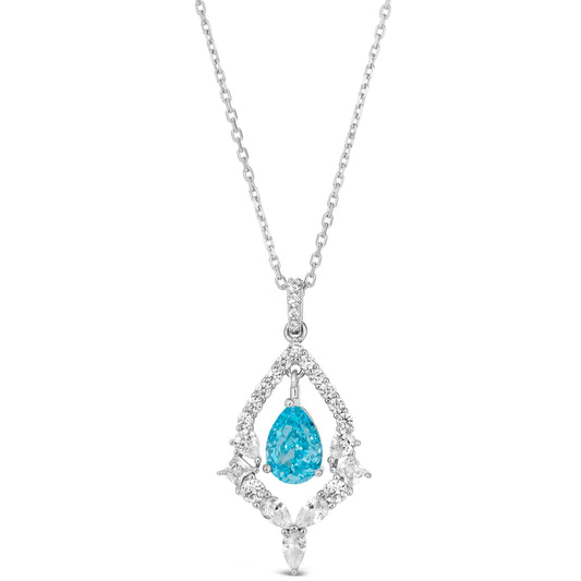 Lady Monarch Necklace in Aquamarine Anna Zuckerman