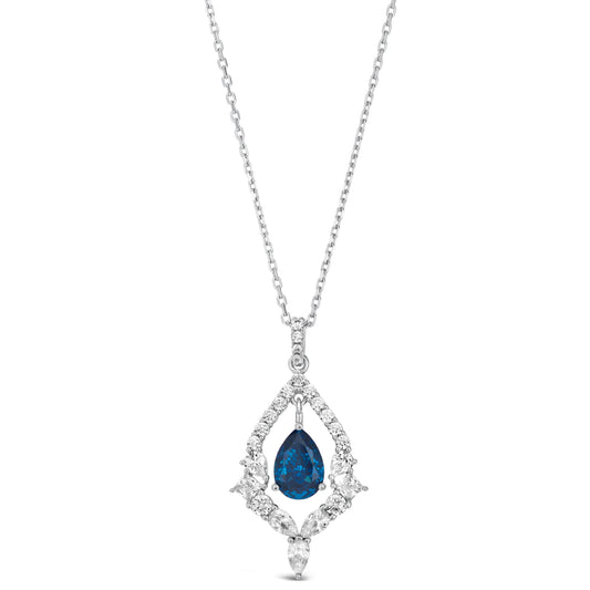Lady Monarch Necklace in Blue Sapphire Anna Zuckerman