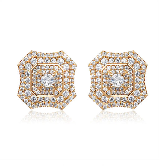 Latte Da Earrings in White Diamond Anna Zuckerman